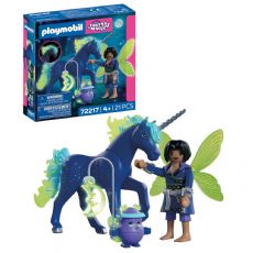 Einhorn-Mondlicht mit Fee