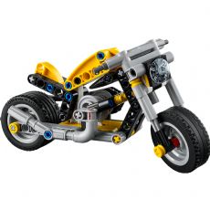 Gelbes Motorrad