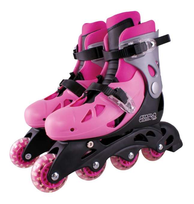 rosa rollschuhe
